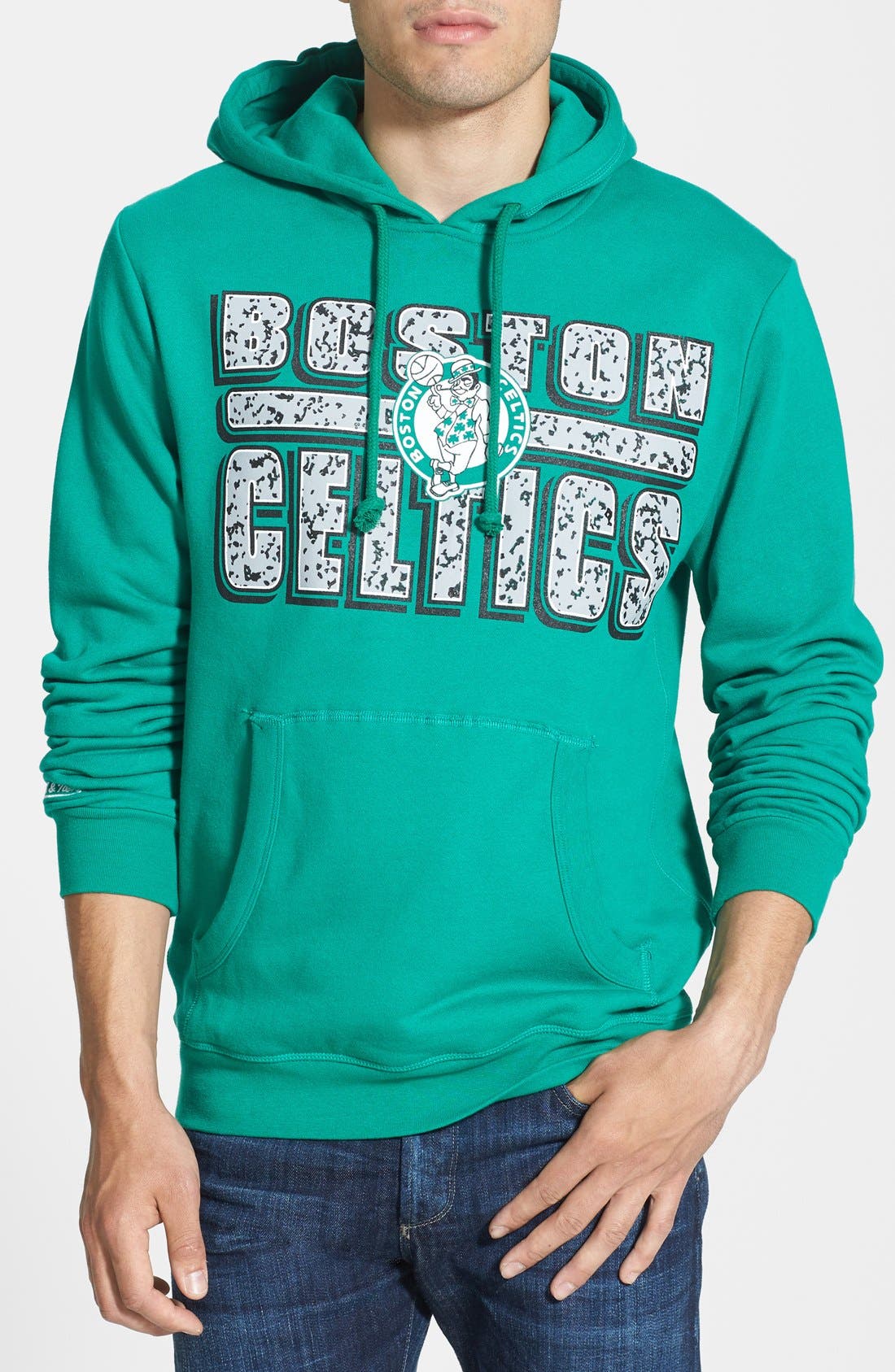 Mitchell & Ness 'Boston Celtics Bold Block' Tailored Fit Hoodie