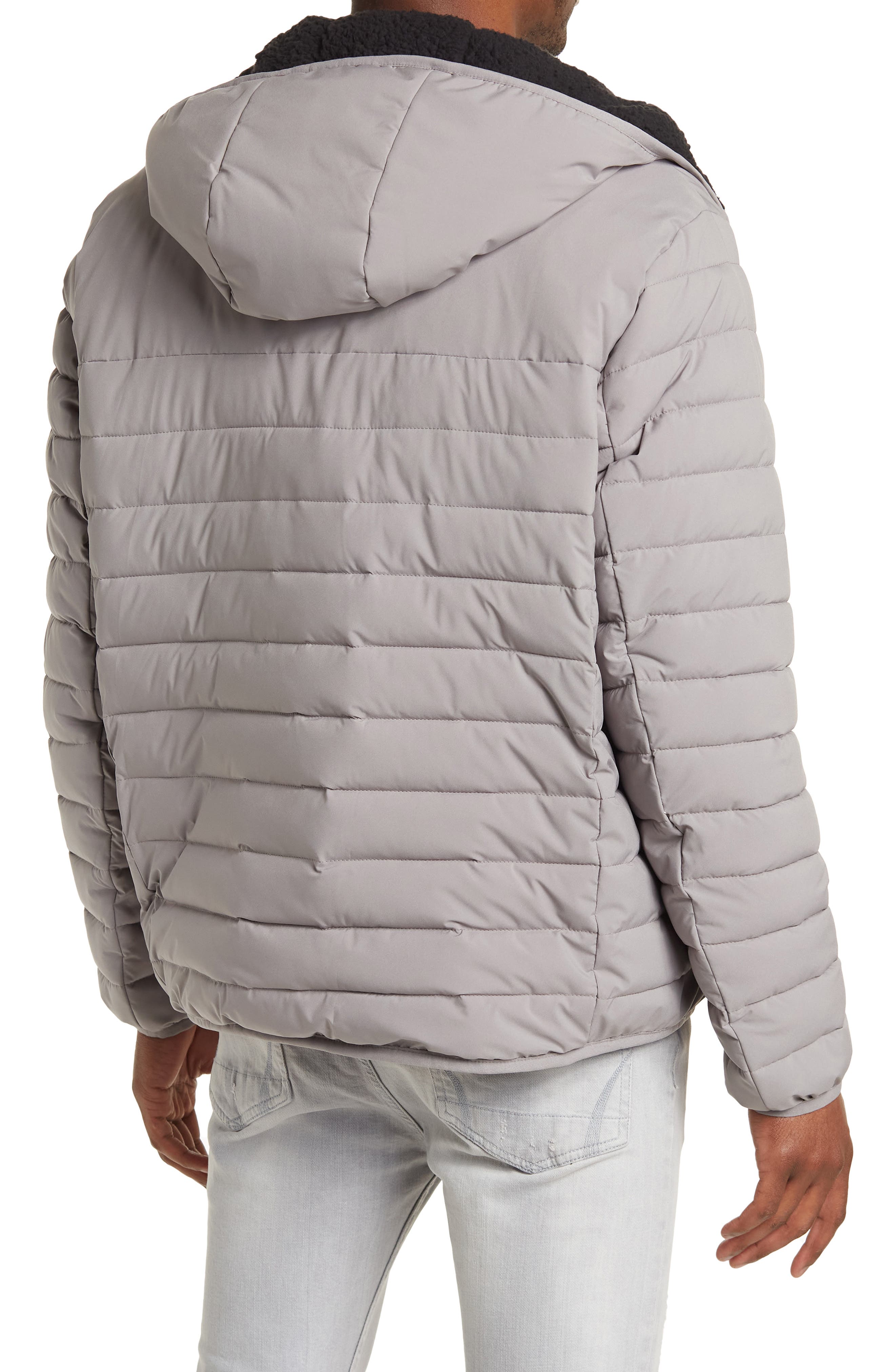 calvin klein reflective puffer jacket