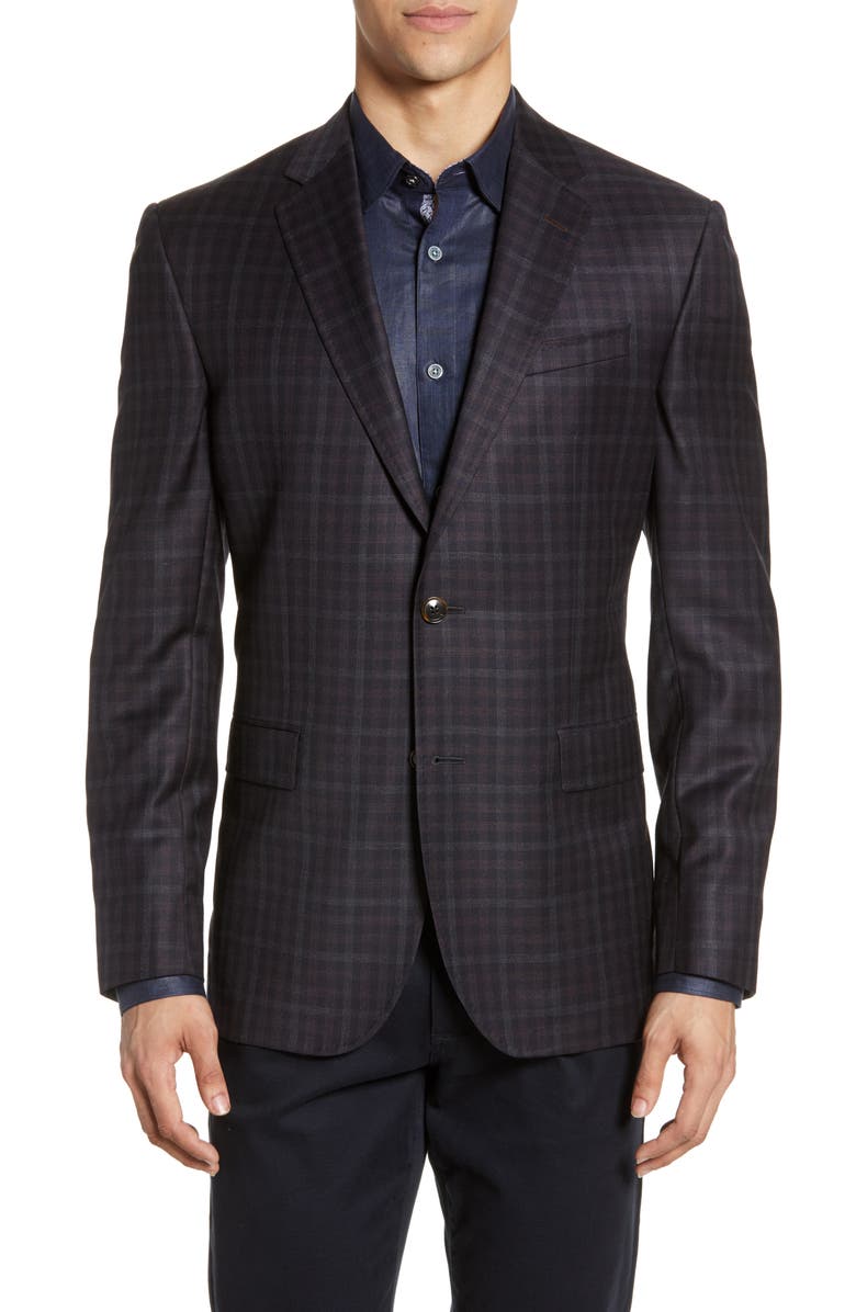 Ted Baker London Jay Trim Fit Check Wool Sport Coat | Nordstrom