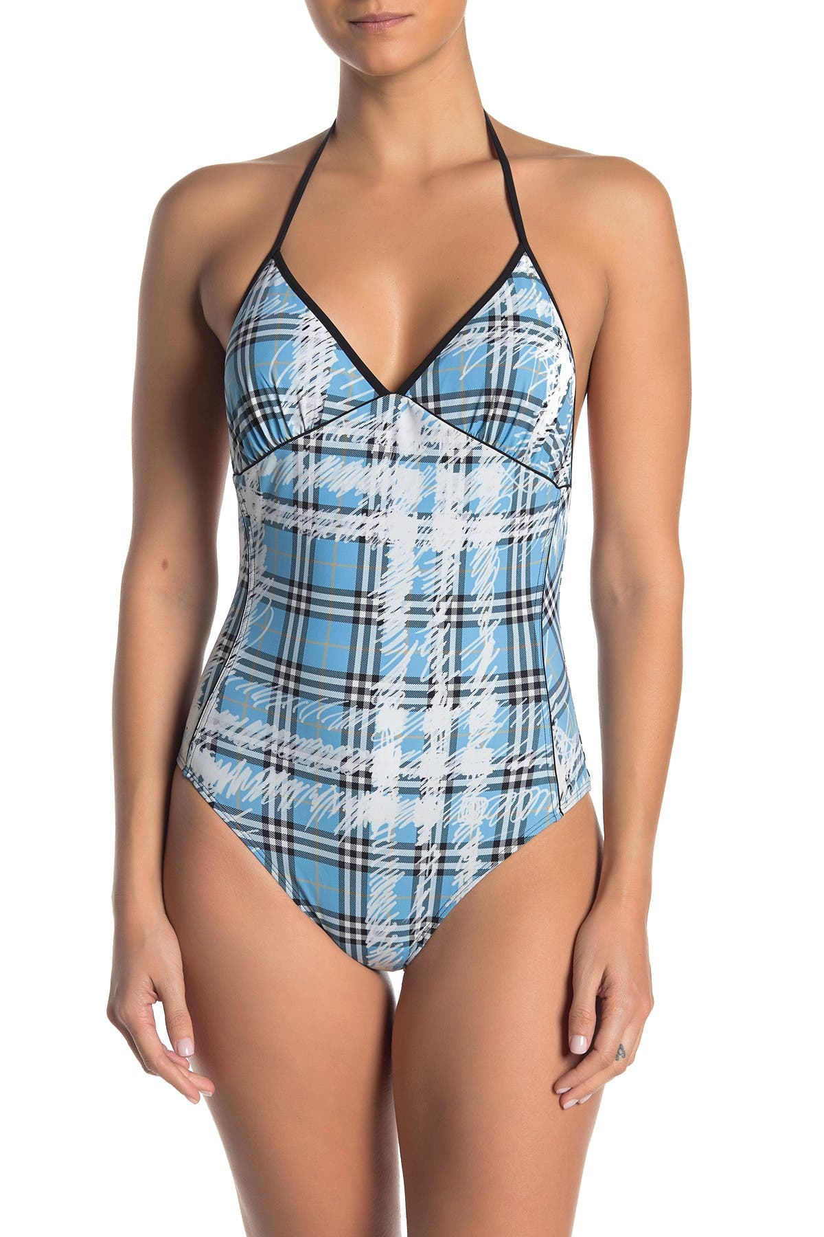 burberry one piece bathing suit womens
