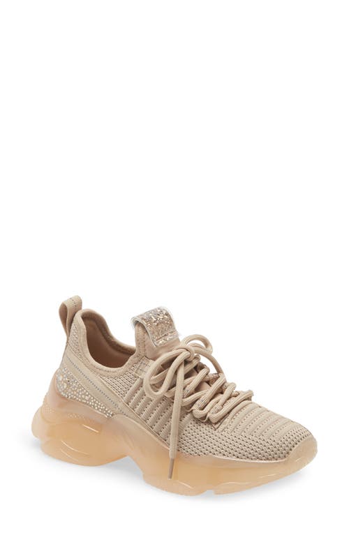 Steve Madden Kids' Maxima Embellished Sneaker in Blush at Nordstrom, Size 4 M