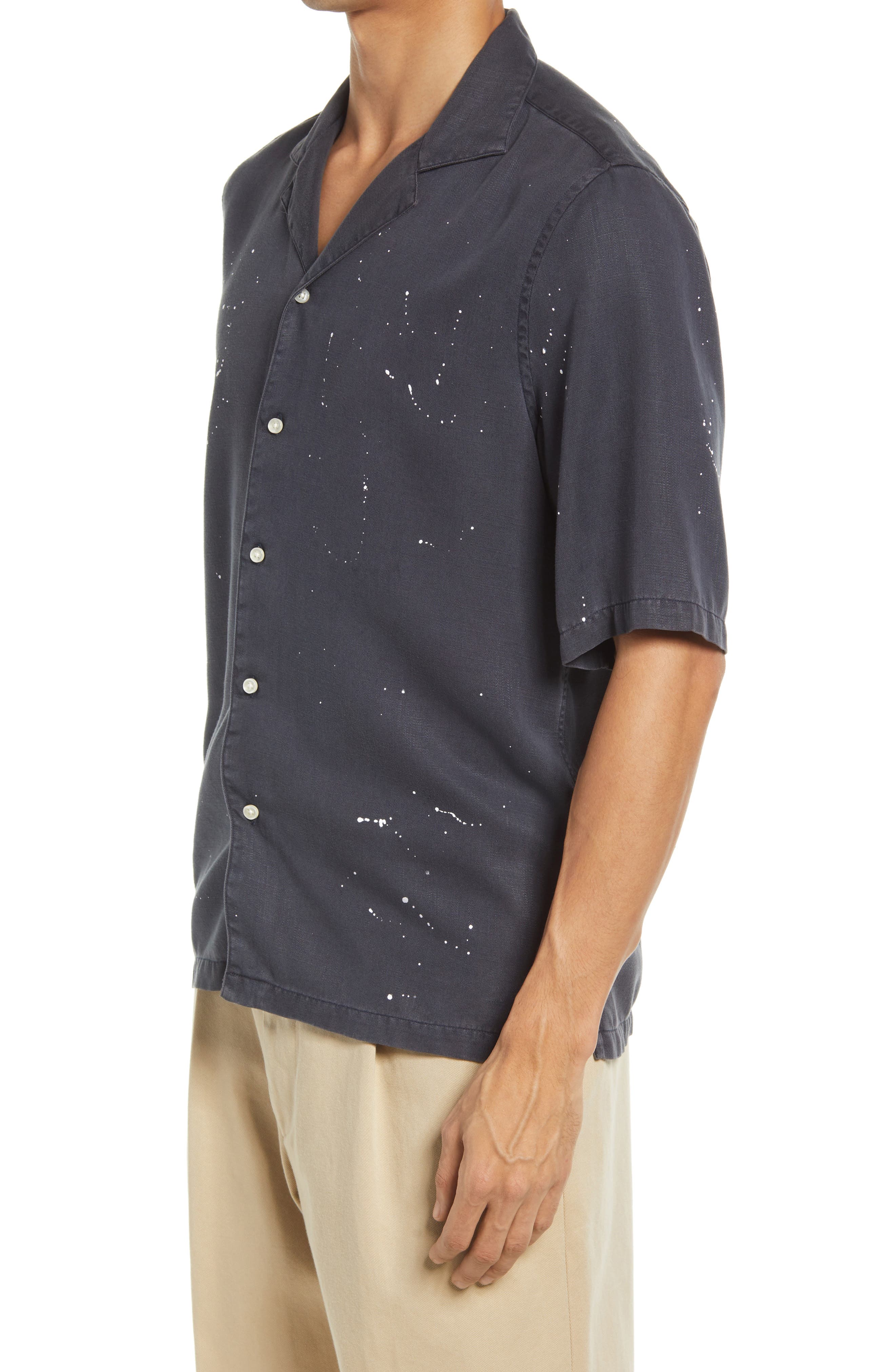 Grey Ohmme Astral Short Sleeve Mens Yoga Top 