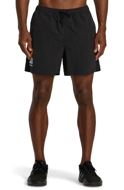 Rvca Luke P Outsider Basecamp Nylon Shorts In Black