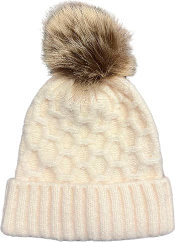 Bonnet à deux pompons interchangeables - Adulte