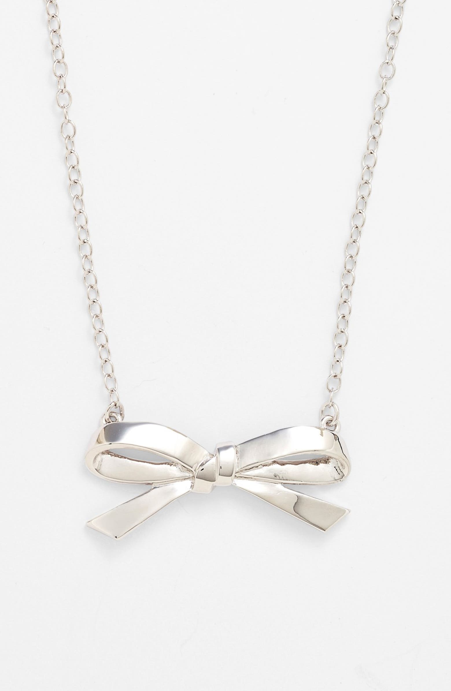 kate spade new york 'finishing touch' bow pendant necklace | Nordstrom