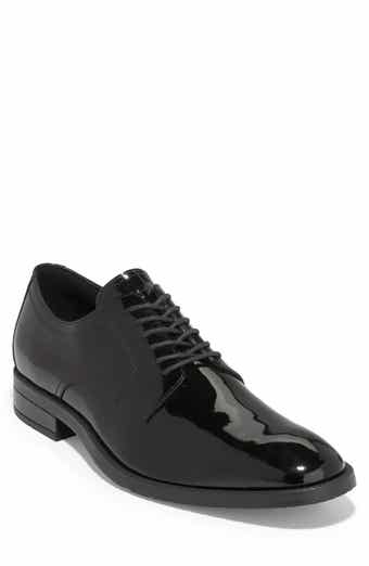 Men's Elegante Bruno Patent Leather Oxford Shoes in Black Men Italian Made  Shoes