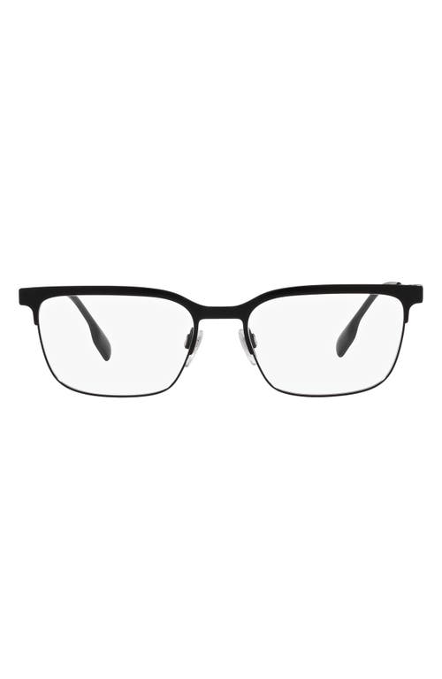 burberry Douglas 56mm Square Optical Glasses in Matte Black at Nordstrom