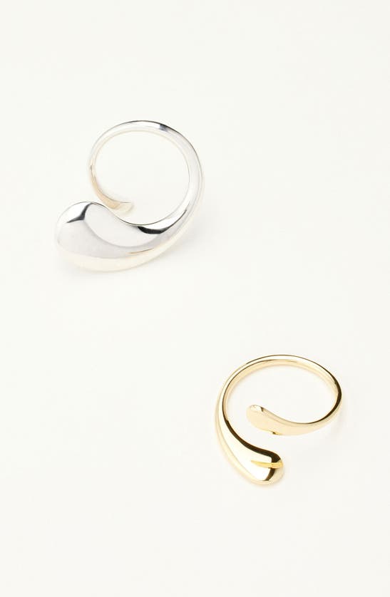 Shop Kloto Fluid Bypass Ring In Silver