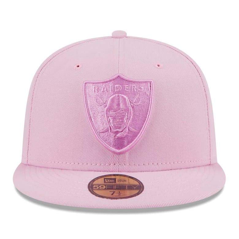 Shop New Era Pink Las Vegas Raiders Color Pack 59fifty Fitted Hat