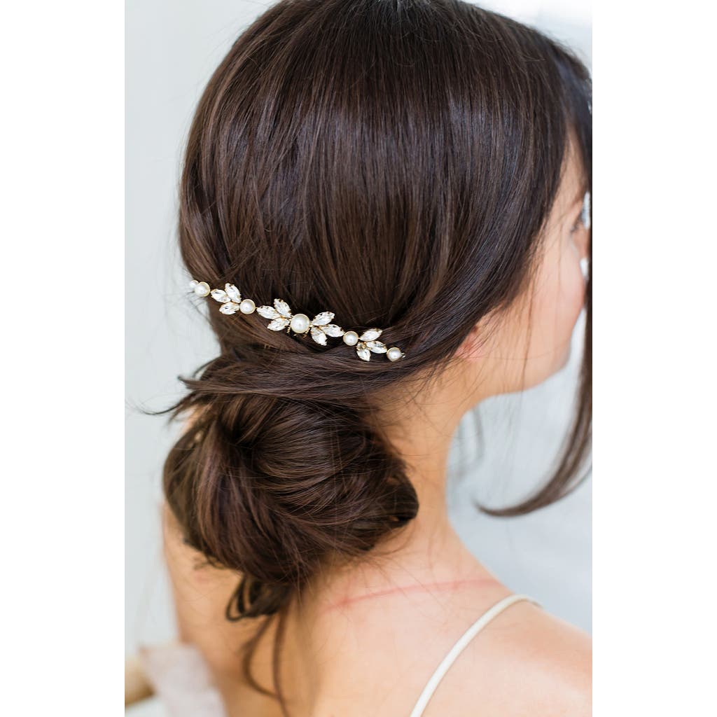 Brides And Hairpins Brides & Hairpins Orenda Crystal & Imitation Pearl Comb In White