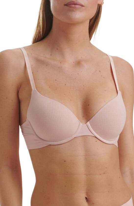 Shop Wolford Beauty Underwire Demi Bra In Powder Pink