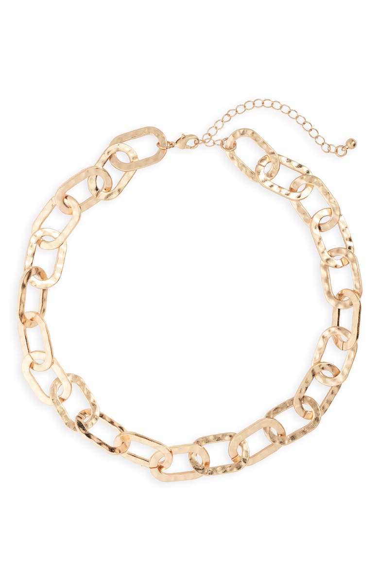 PANACEA Chain Link Necklace, Main, color, GOLD