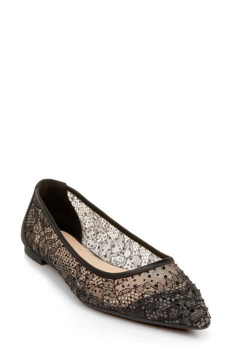 flats for women black