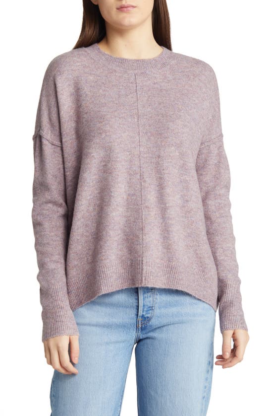 Vince Camuto Seamed Crewneck Sweater, Oversized Style, Mauve Pink, Size  small