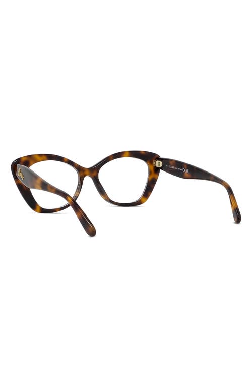 LOEWE LOEWE CURVY 52MM CAT EYE OPTICAL GLASSES 