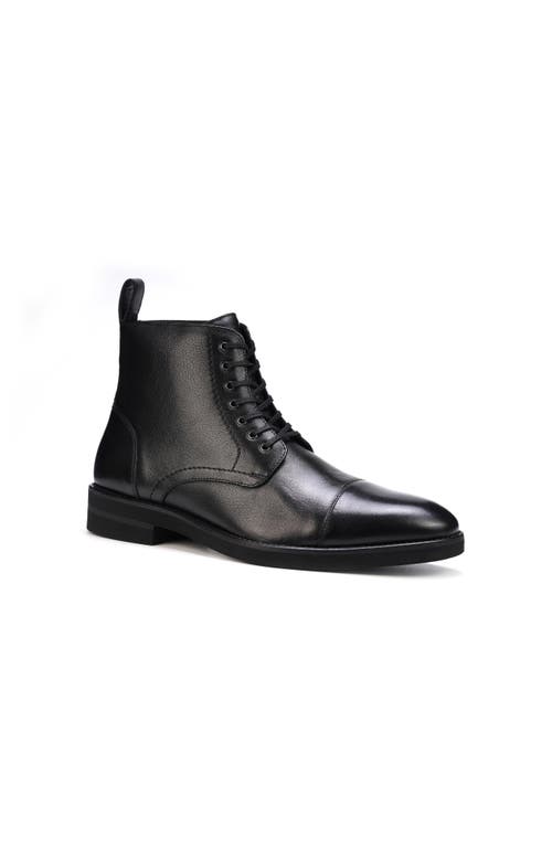 Anthony Veer Men's Monroe Lace-up Goodyear Casual Leather Dress Boots In Black