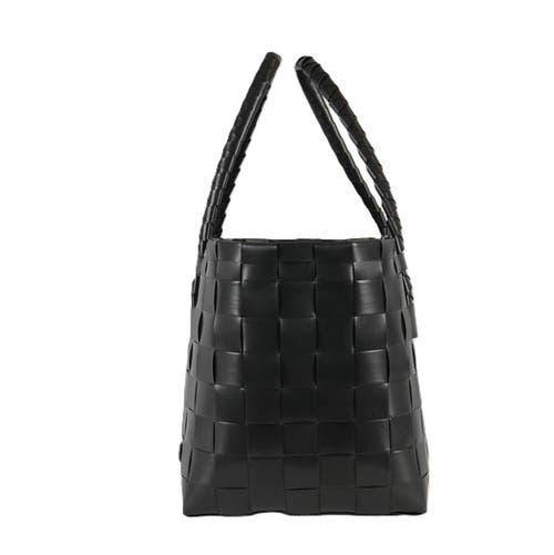 Shop Handed By Paris Recycled Plastic Tote Bag In Black