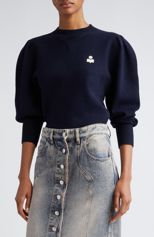 Isabel Marant Étoile Kelaya Puff Shoulder Sweater Midnight at Nordstrom, Us