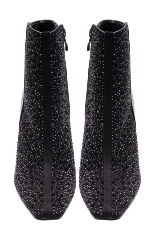 Lady Couture Breeze Rhinestone Pointed Toe Bootie In Black