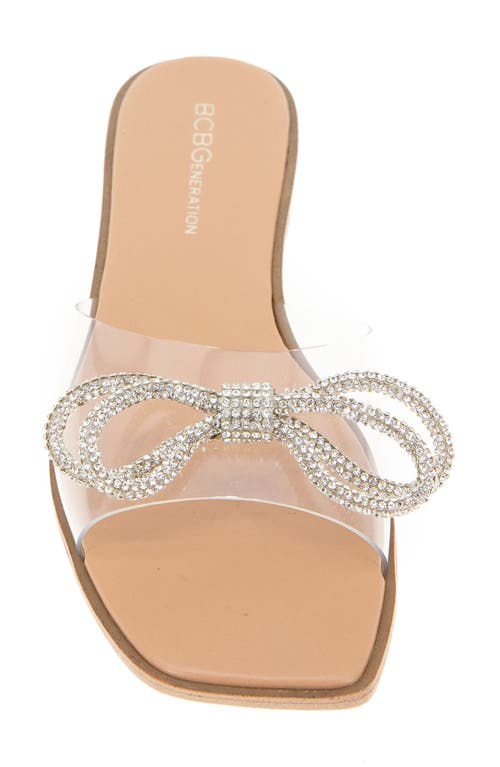 Shop Bcbg Laffi Slide Sandal In Clear/tan