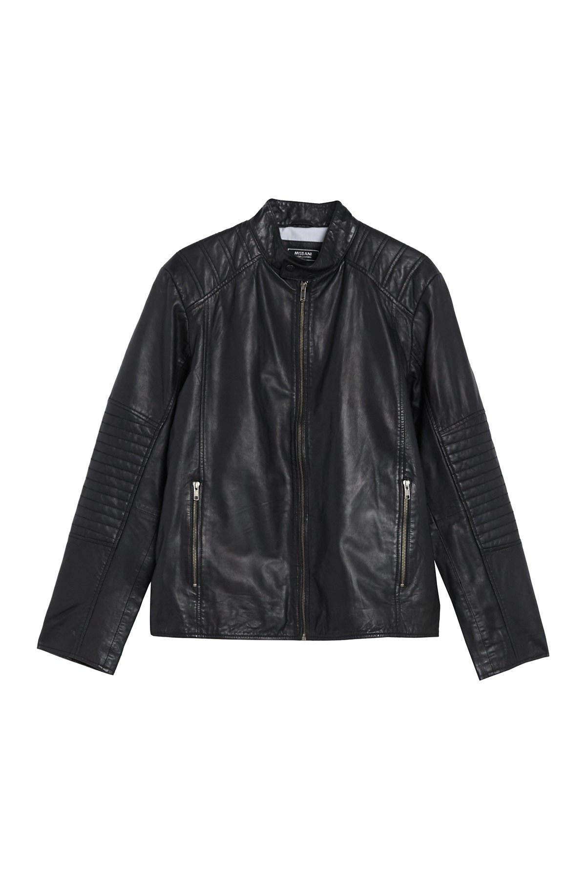 lamb leather moto jacket