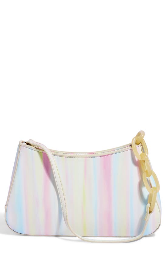 House Of Want Newbie Vegan Leather Shoulder Bag In Sunset Stripe
