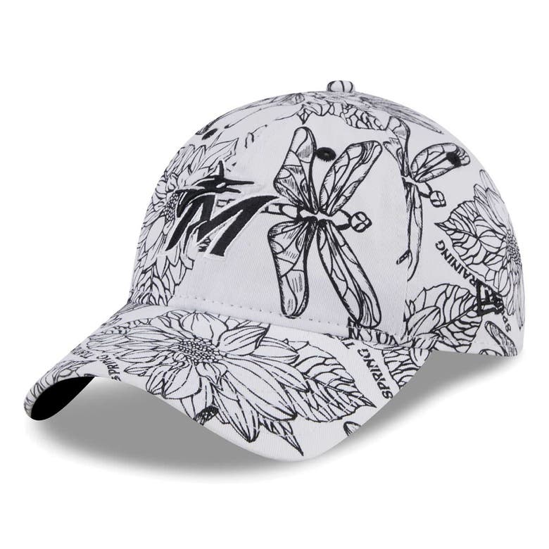 Shop New Era White Miami Marlins Spring Training 9twenty Adjustable Hat