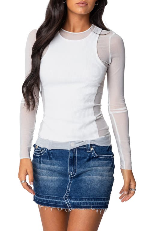 EDIKTED EDIKTED LAYERED MESH TOP 