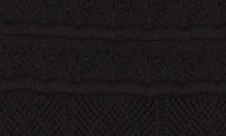 Shop Bebe Halter Neck Crochet Minidress In Black