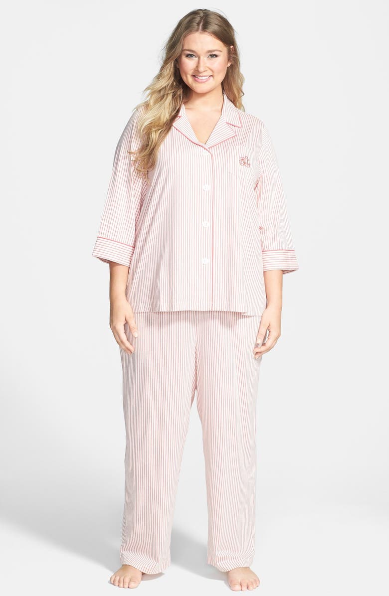 Lauren Ralph Lauren Jersey Knit Pajamas (Plus Size) | Nordstrom