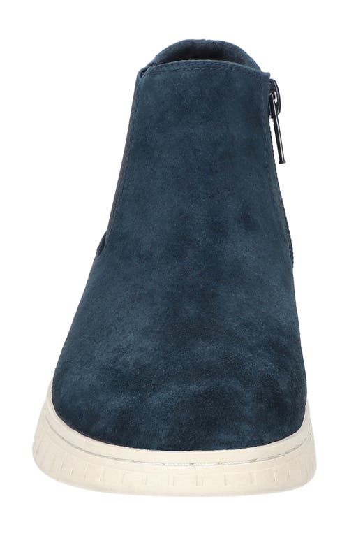 Bella Vita Kingly Bootie In Navy Kidsuede Leather