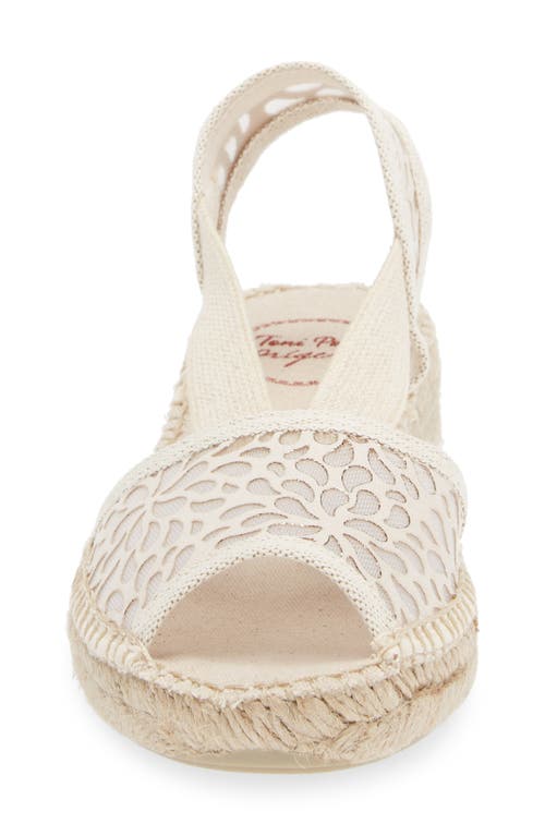 Shop Toni Pons Estel Peep Toe Espadrille Sandal In Cru/ecru