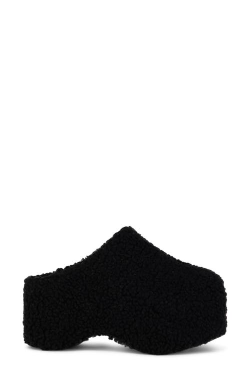 Azalea Wang Dolorita Faux Shearling Clog In Black