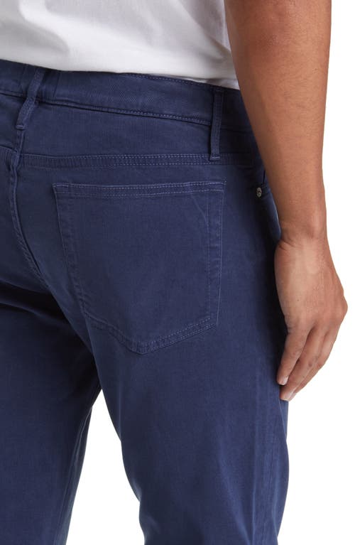 Frame L'homme Slim Fit Five-pocket Twill Pants In Dark Denim