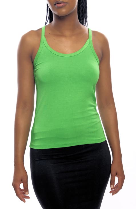 Universal Thread NWT Women's XL Green Scoop Neck Slim Fit Camisole Tank Top