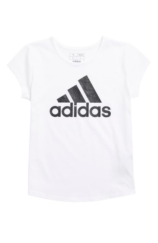 Shop Adidas Originals Adidas Kids' Core Logo Graphic T-shirt In White