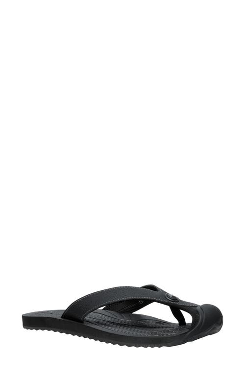 Shop Keen Barbados Flip Flop In Black/steel Grey