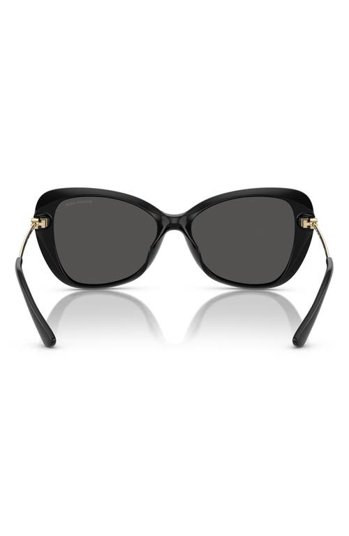 Michael Kors 56mm Butterfly Sunglasses In Black