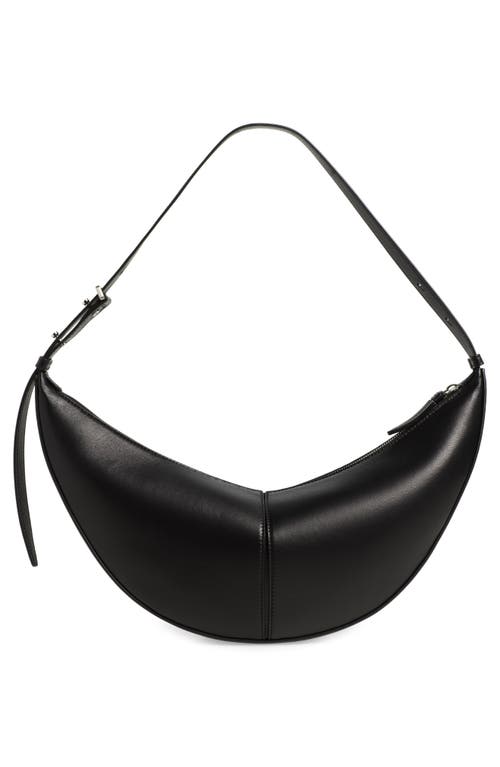 Shop Proenza Schouler Slide Leather Hobo Bag In Black