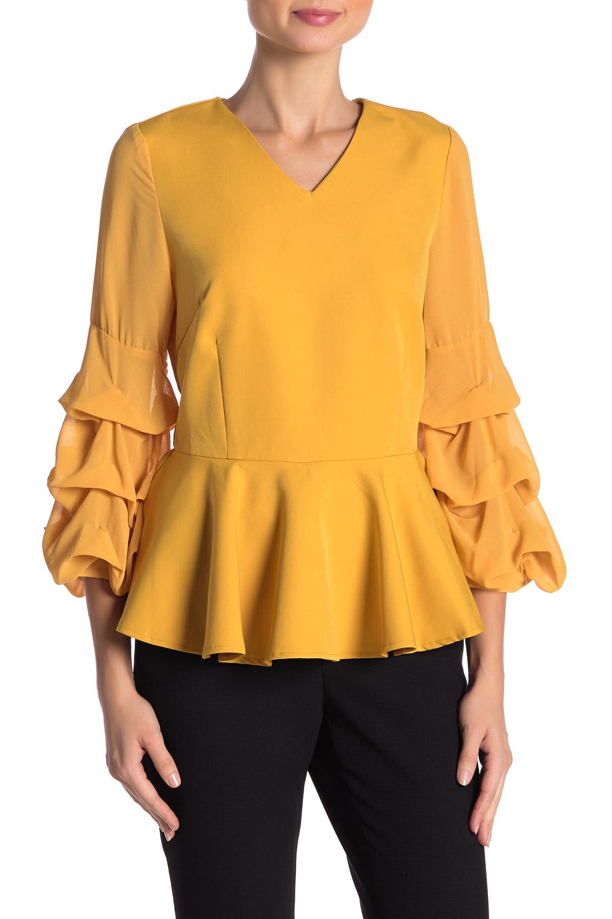 gracia ruffle top