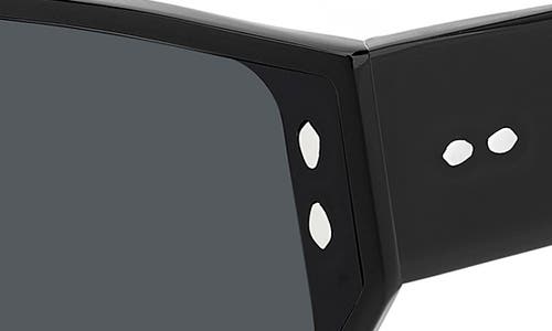 Isabel Marant 66mm Oversize Angular Sunglasses In Black/grey