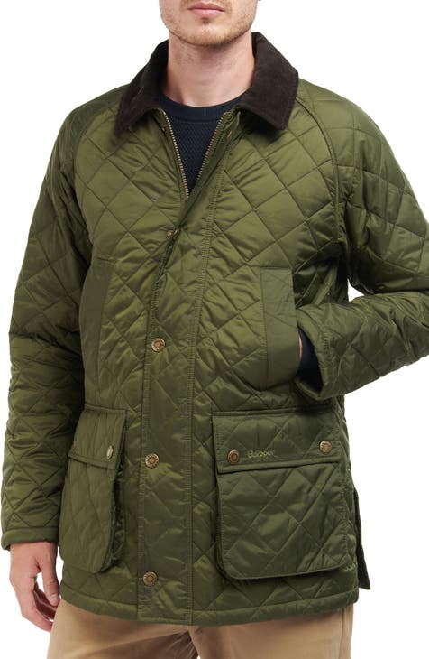 Men's Green Quilted Jackets