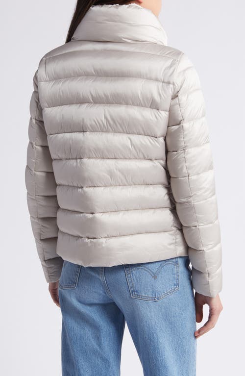 Save The Duck Elly Water Resistant Puffer Jacket In Rainy Beige