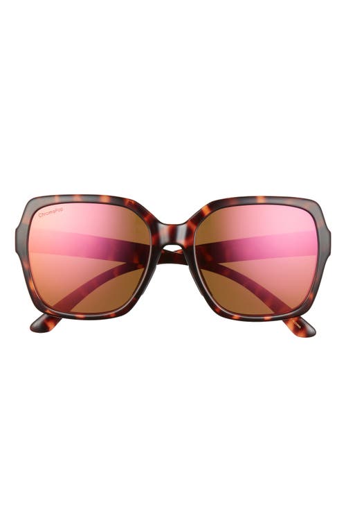 Smith Flare 57mm Sunglasses in Tortoise/Rose Gold Mirror at Nordstrom