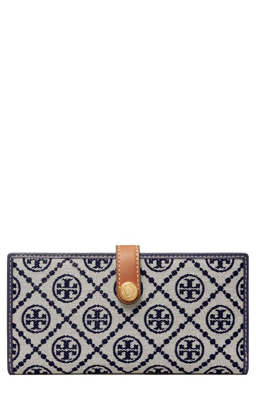 T-Monogram Slim Bifold Wallet in Tory Navy