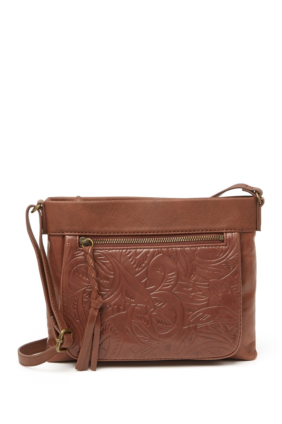 The Sak Sanibel Leather Crossbody In Teak Leaf | ModeSens