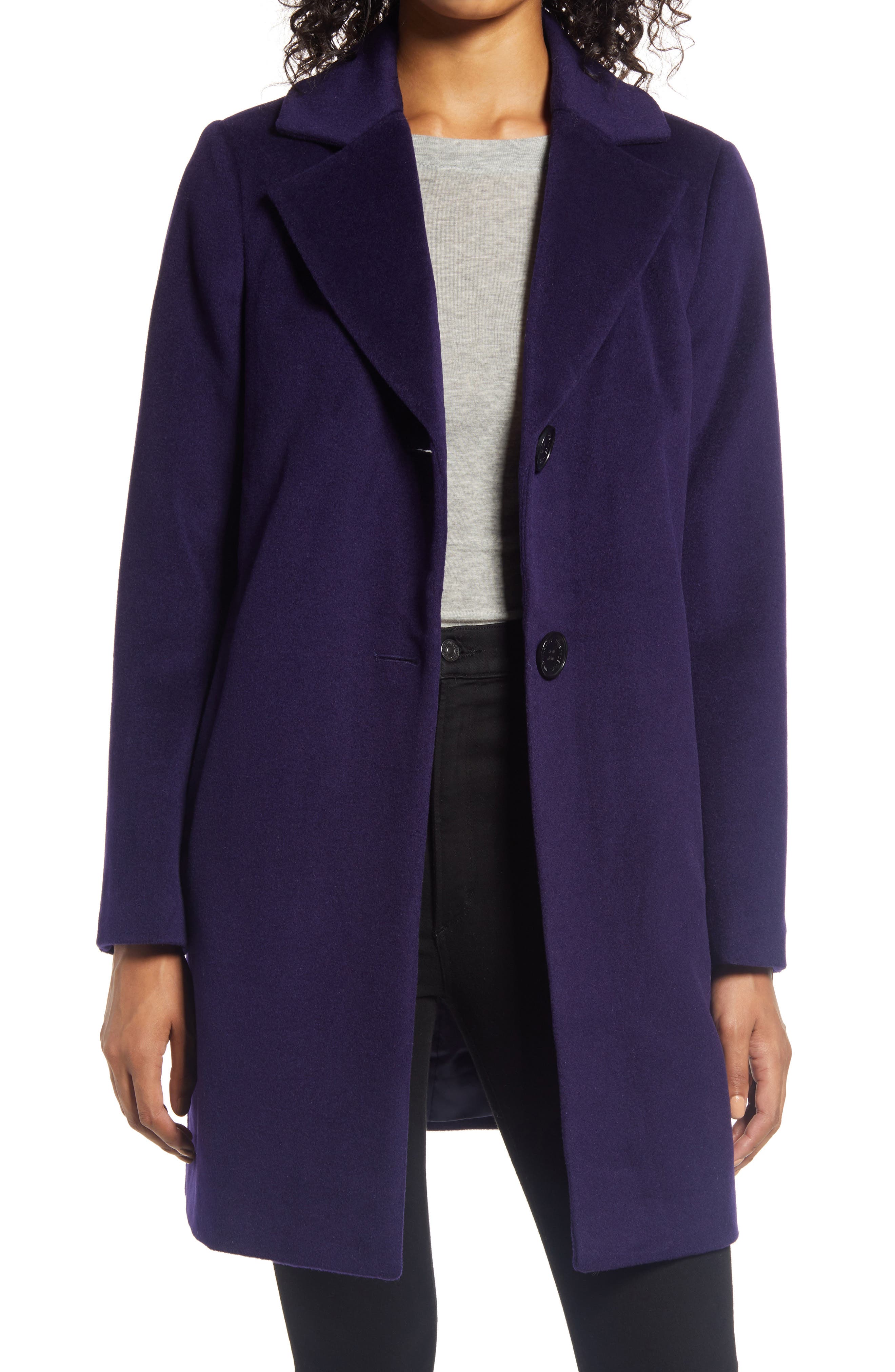 ladies long navy coat