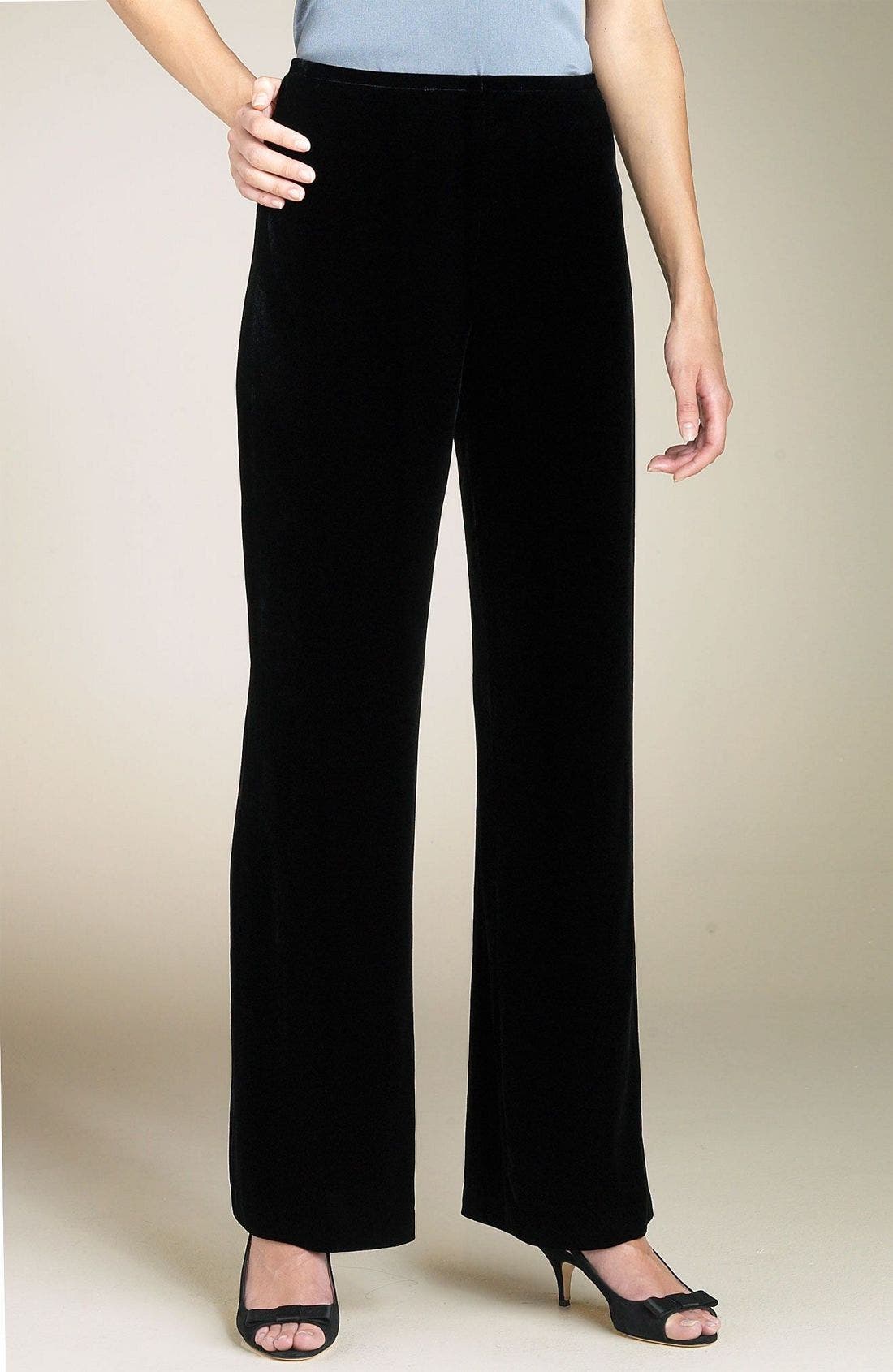 eileen fisher wide leg velvet pants