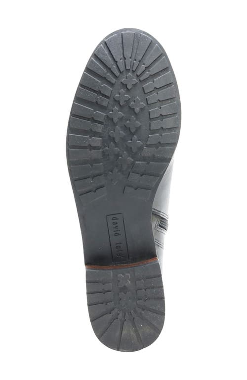 David Tate Luxe Waterproof Bootie In Black Calf/suede