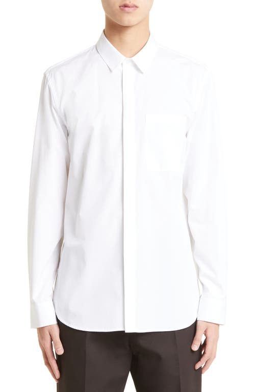 Jil Sander Tuesday Cotton Poplin Button-Up Shirt White at Nordstrom, Eu